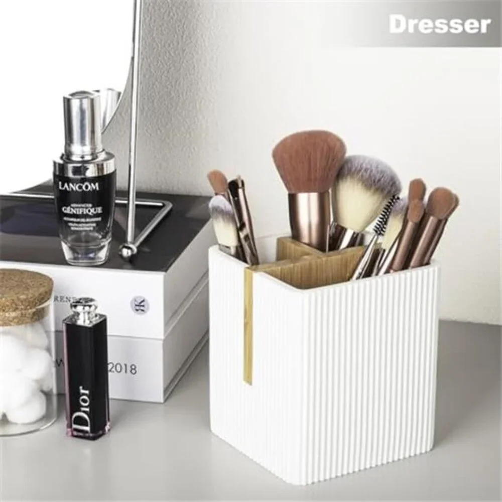 Toothbrush Holder 3 Slots Bathroom Countertop Organizer Electric Toothpaste Stan